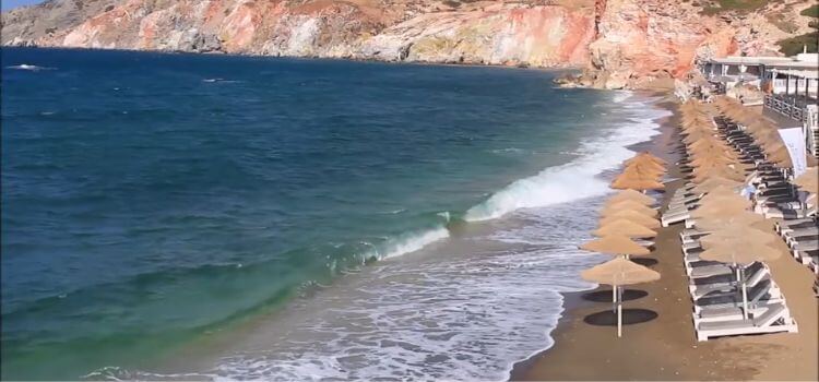 Paleochori, a famous beach in Milos