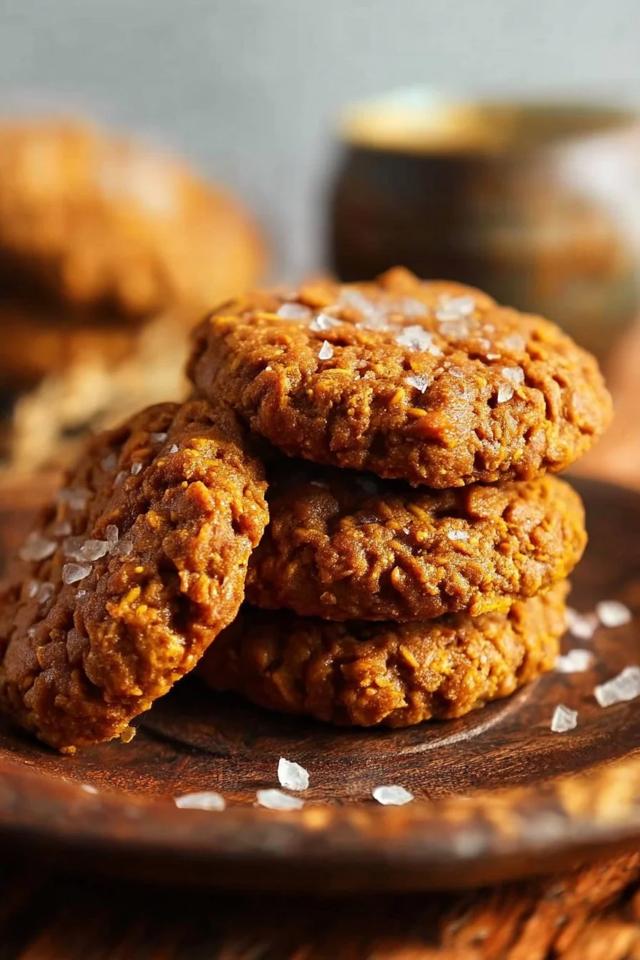 Delicious cinnamon sweet potato breakfast cookies fresh out of the oven