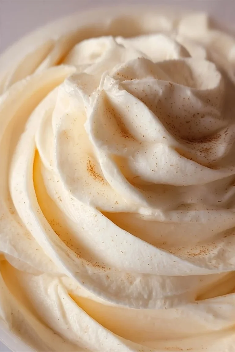 Homemade Cinnabon frosting on cinnamon rolls