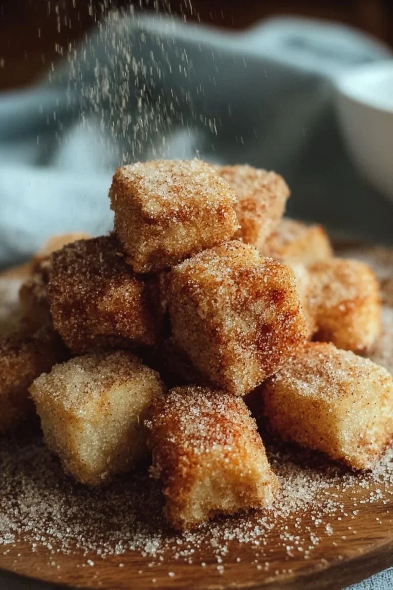 Delicious Angel Food Cake Churro Bites served on a plate