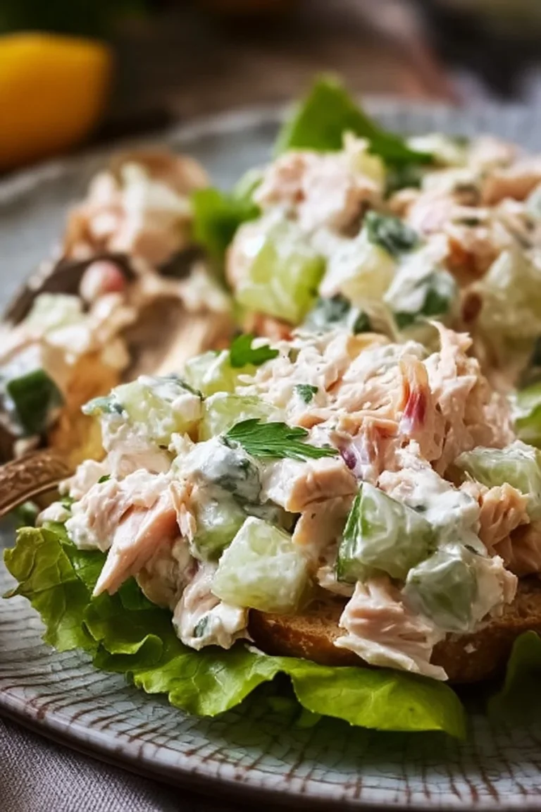 Delicious chicken salad served in a bowl with fresh ingredients