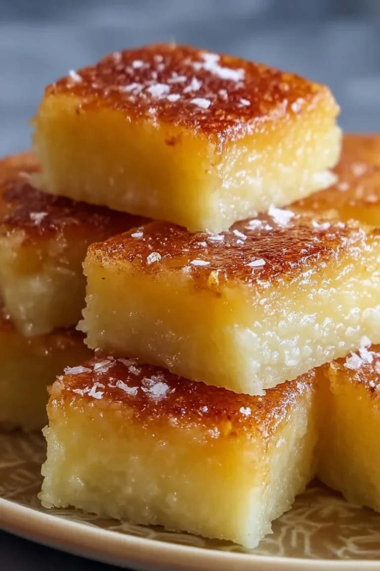Delicious Hawaiian Butter Mochi - a sweet and chewy dessert