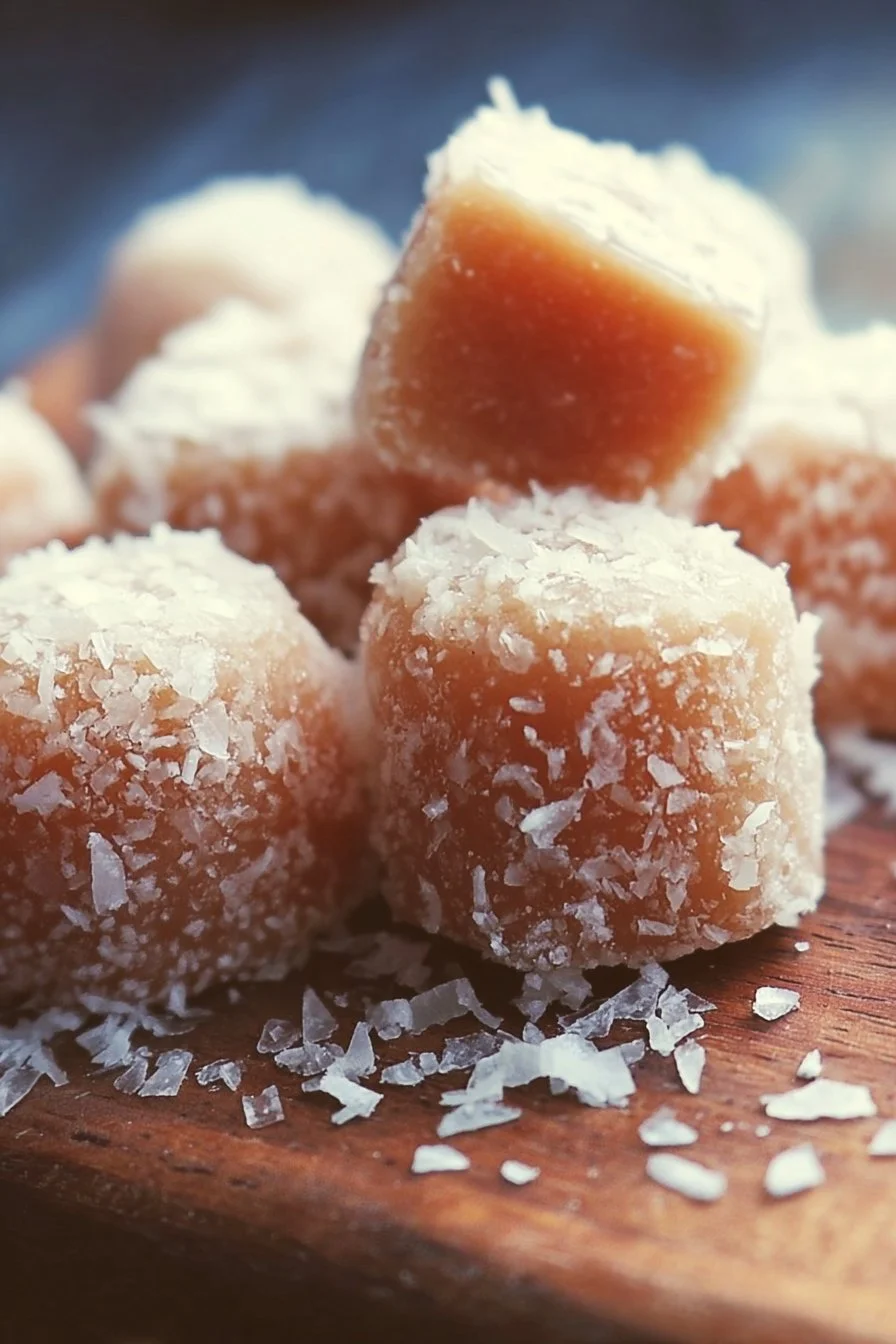 Delicious Irish Potato Candy made from sweet ingredients
