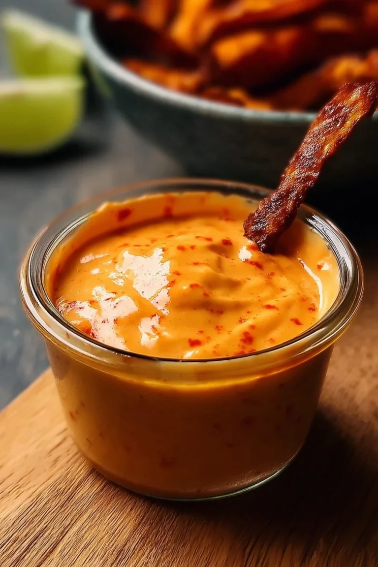 Sriracha Aioli sauce served with fresh vegetables and fries