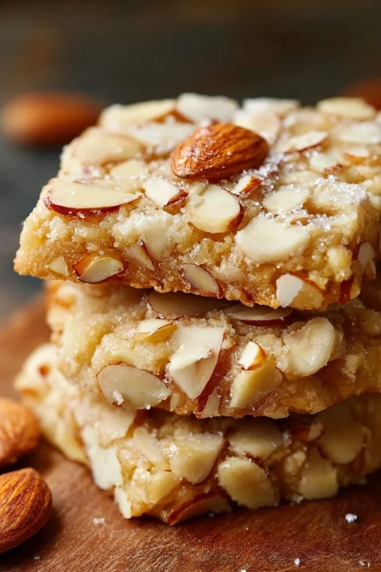 Triple almond cookies with almond flour, sliced almonds, and almond extract